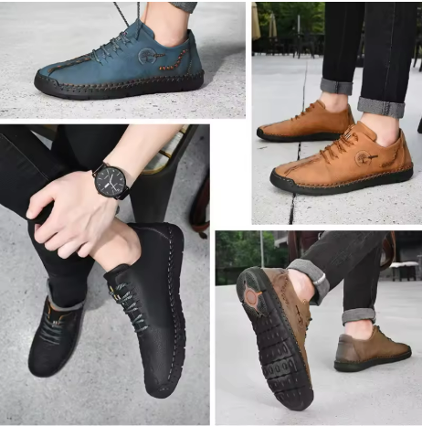 RIMOUSKI™ HANDMADE LEATHER MEN’S CASUAL SHOES
