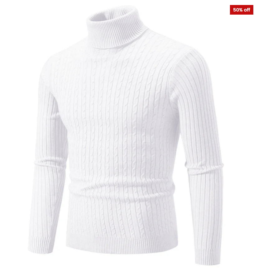 MONCTON™ COOPER RIBBED ONE-COLOUR TURTLENECK SWEATER