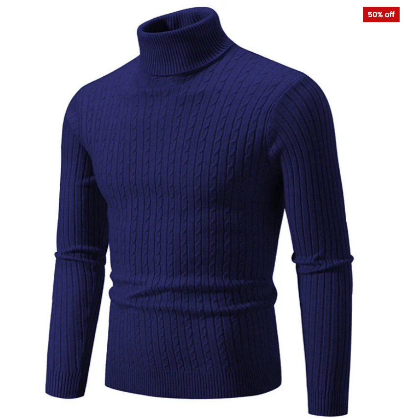MONCTON™ COOPER RIBBED ONE-COLOUR TURTLENECK SWEATER