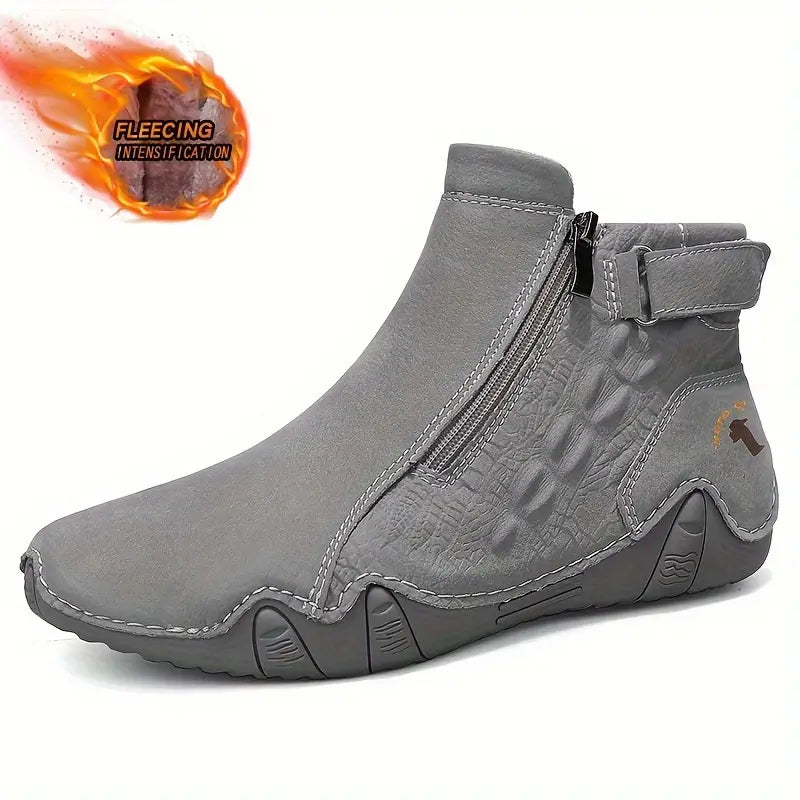 CRANBROOKâ„¢ MEN'S STYLISH SOLID COLOR ZIPPER BOOTS