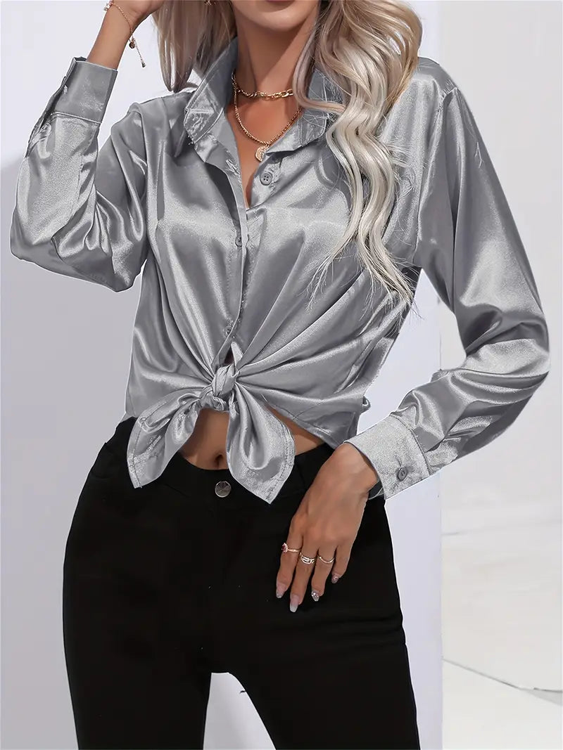 STELLA™ SATIN-LIKE BLOUSE