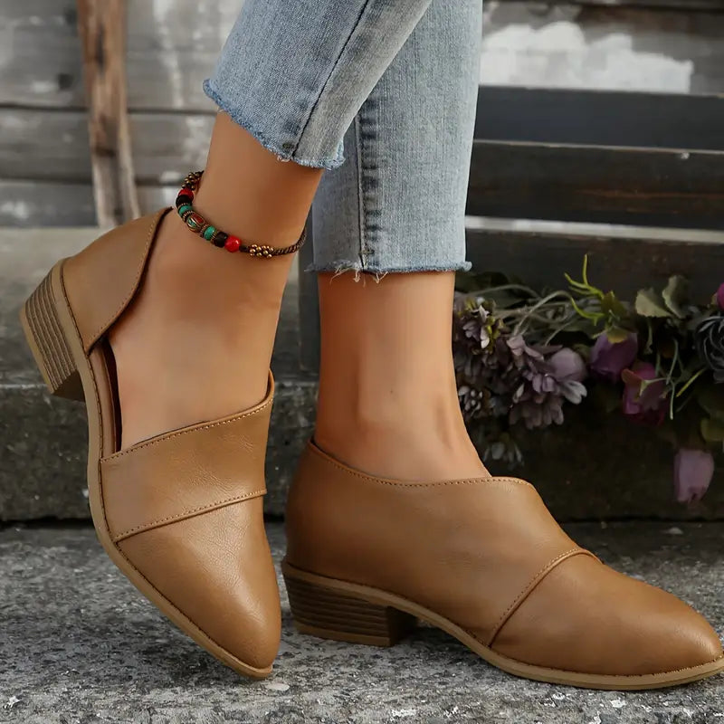 SAVINAβ’ WOMEN'S CHUNKY HEEL SHORT BOOTS