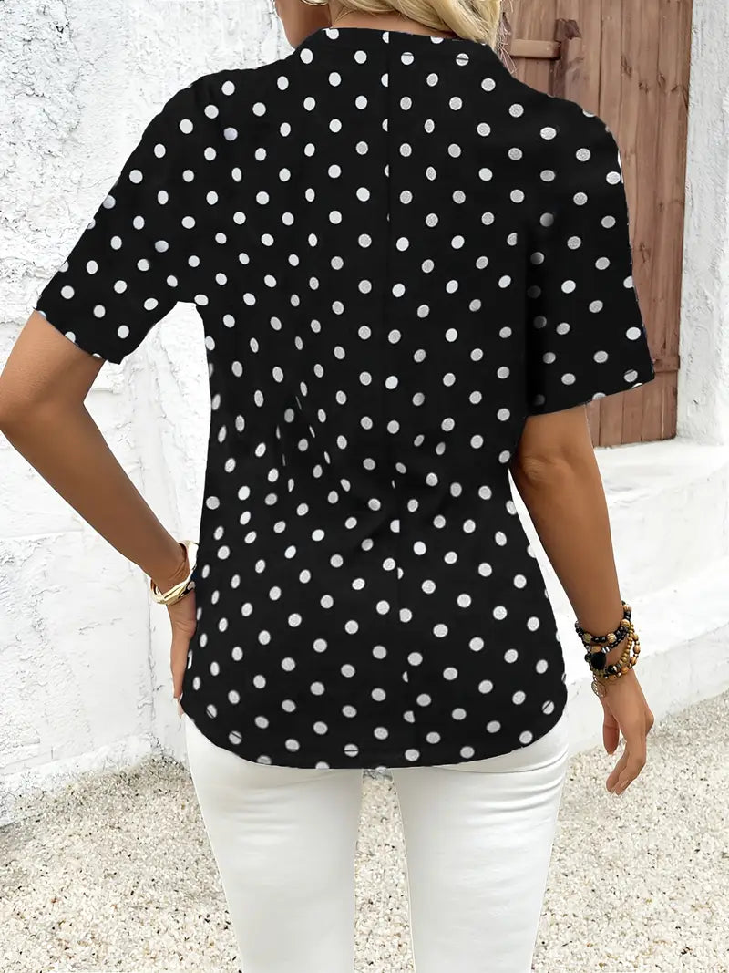 AURORAâ„¢ POLKA DOT BLOUSE