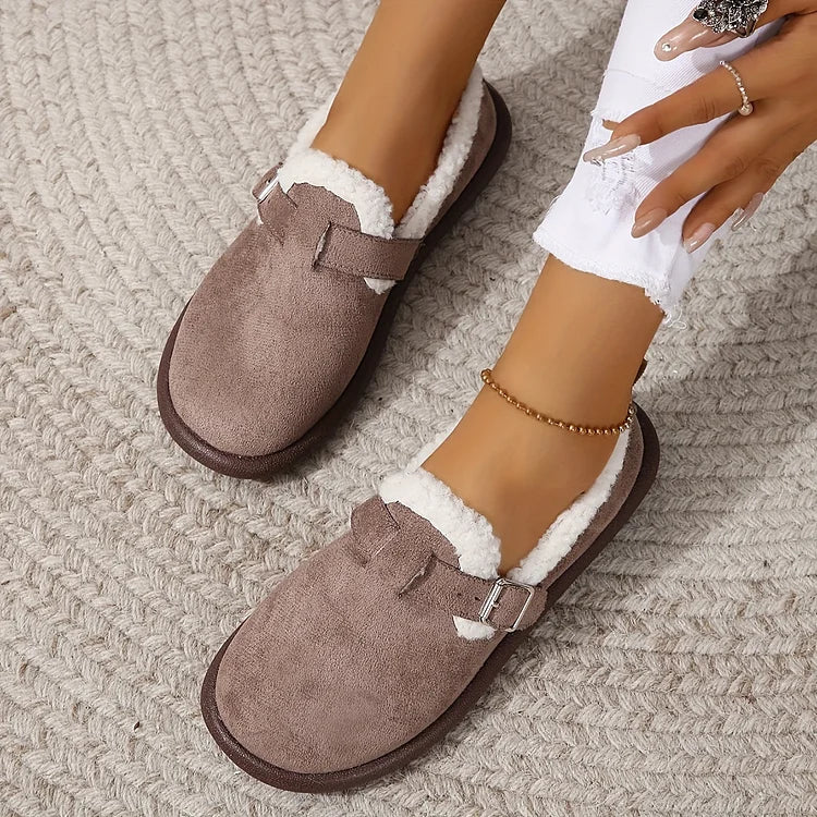 ALBERTA™ PLUSH ROUND TOE SLIP-ON ORTHOPEDIC SHOES