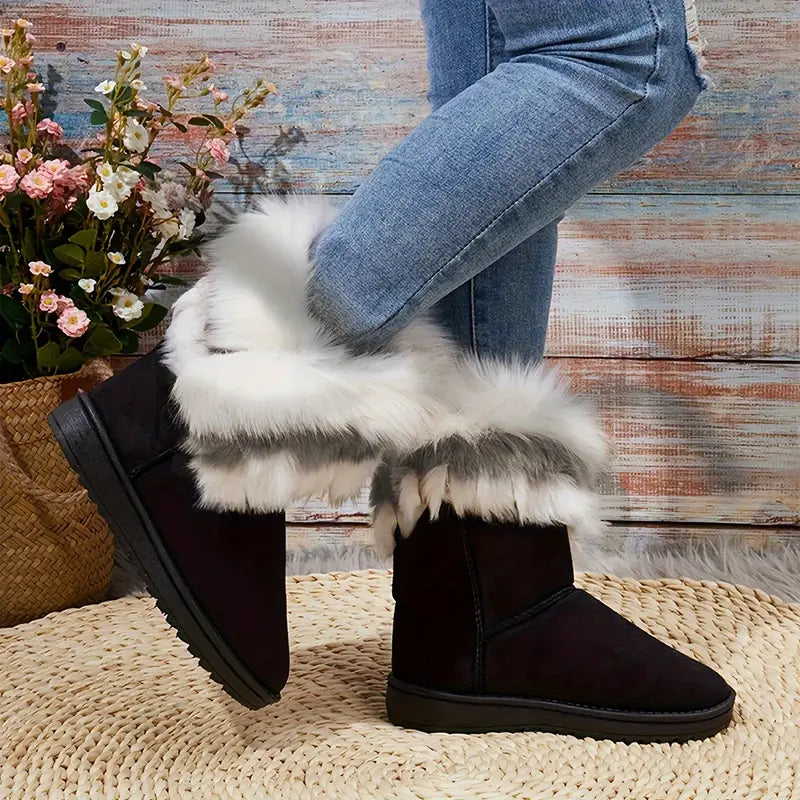 KASLOβ’ FUR SLIP-ON WINTER BOOTS
