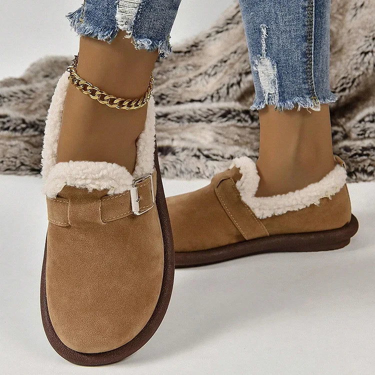 ALBERTA™ PLUSH ROUND TOE SLIP-ON ORTHOPEDIC SHOES