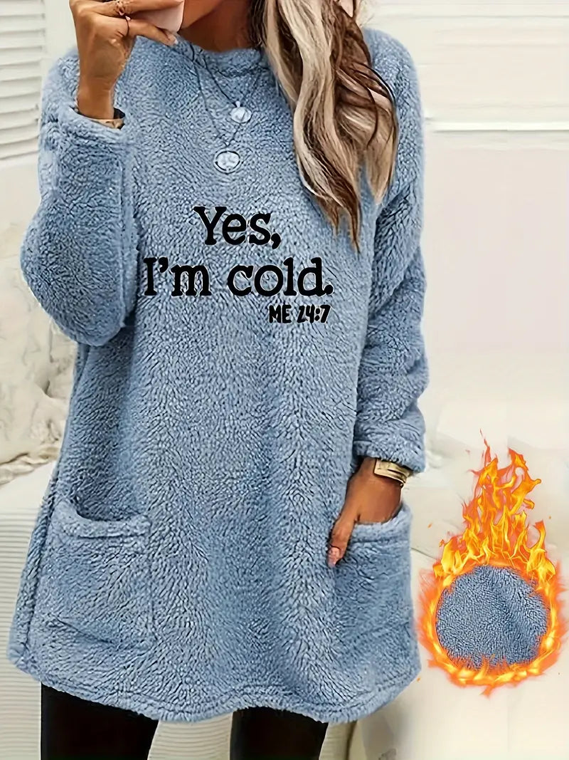 COCOA™ "YES I'M COLD" SWEATSHIRT