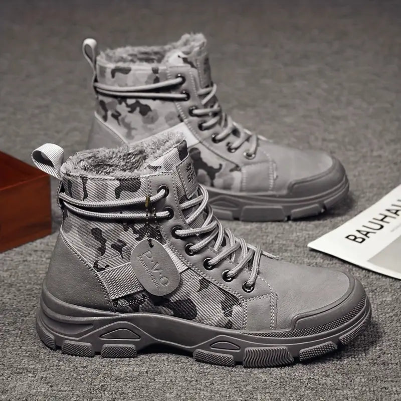 KINCARDINE⢠CAMOUFLAGE FLEECE-LINED WINTER BOOTS