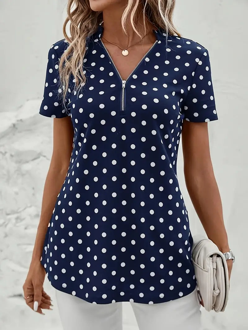 AURORAâ„¢ POLKA DOT BLOUSE