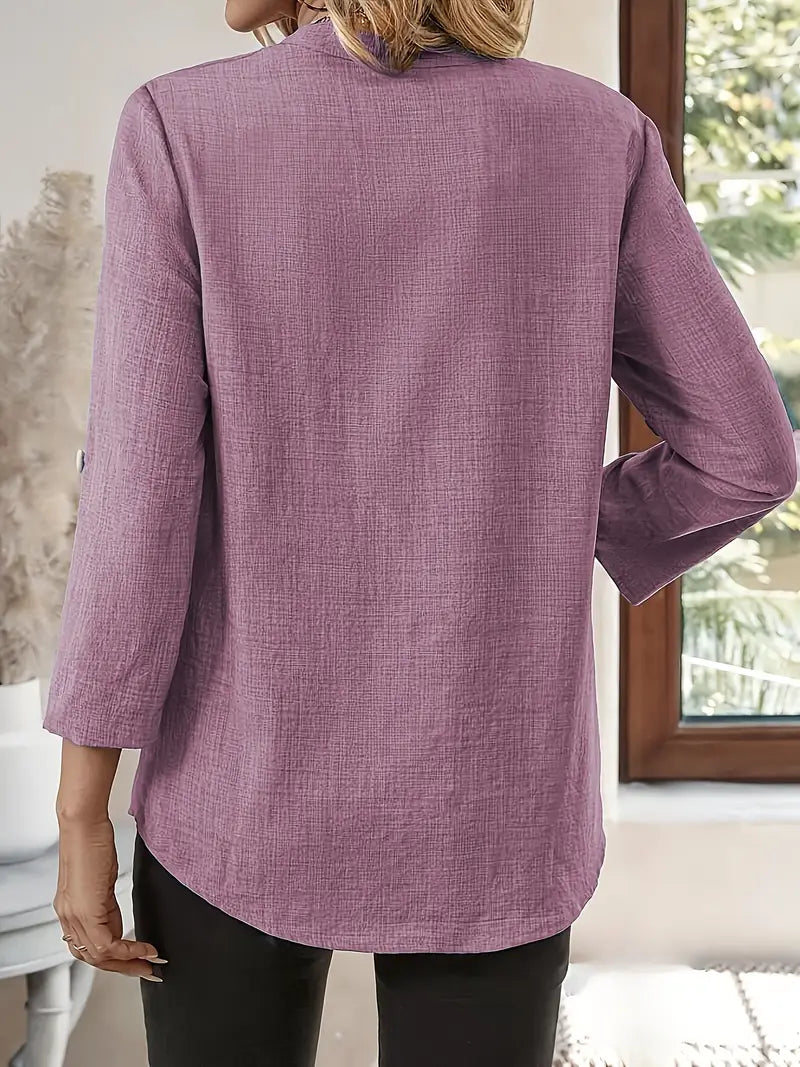 LIVIA™ V-NECK BLOUSE