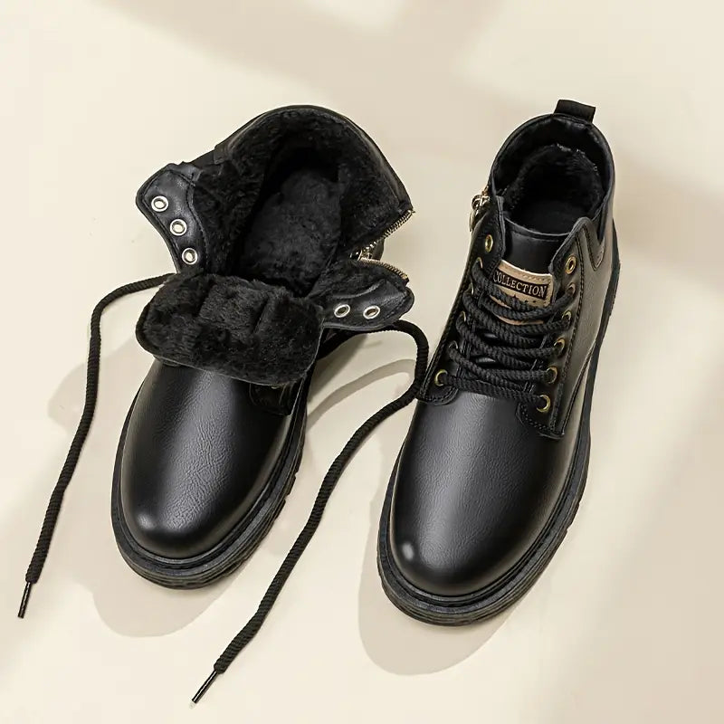SWASTIKA™ LACE-UP VINTAGE WINTER BOOTS