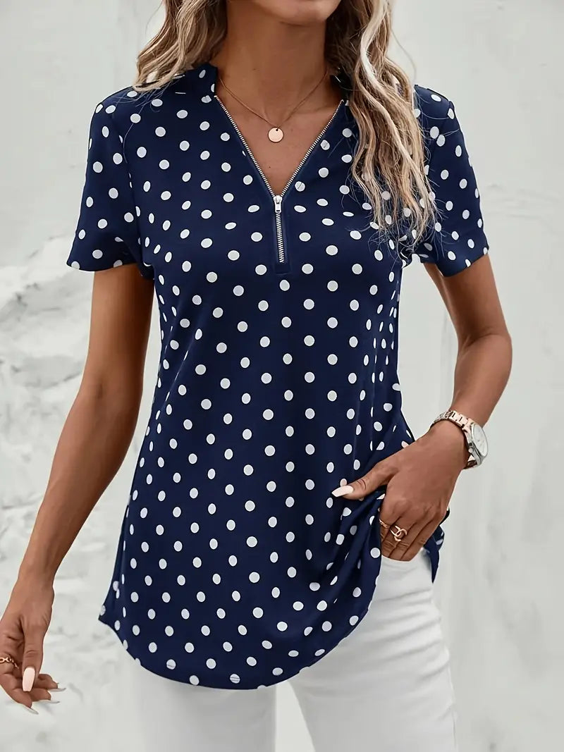 AURORAâ„¢ POLKA DOT BLOUSE
