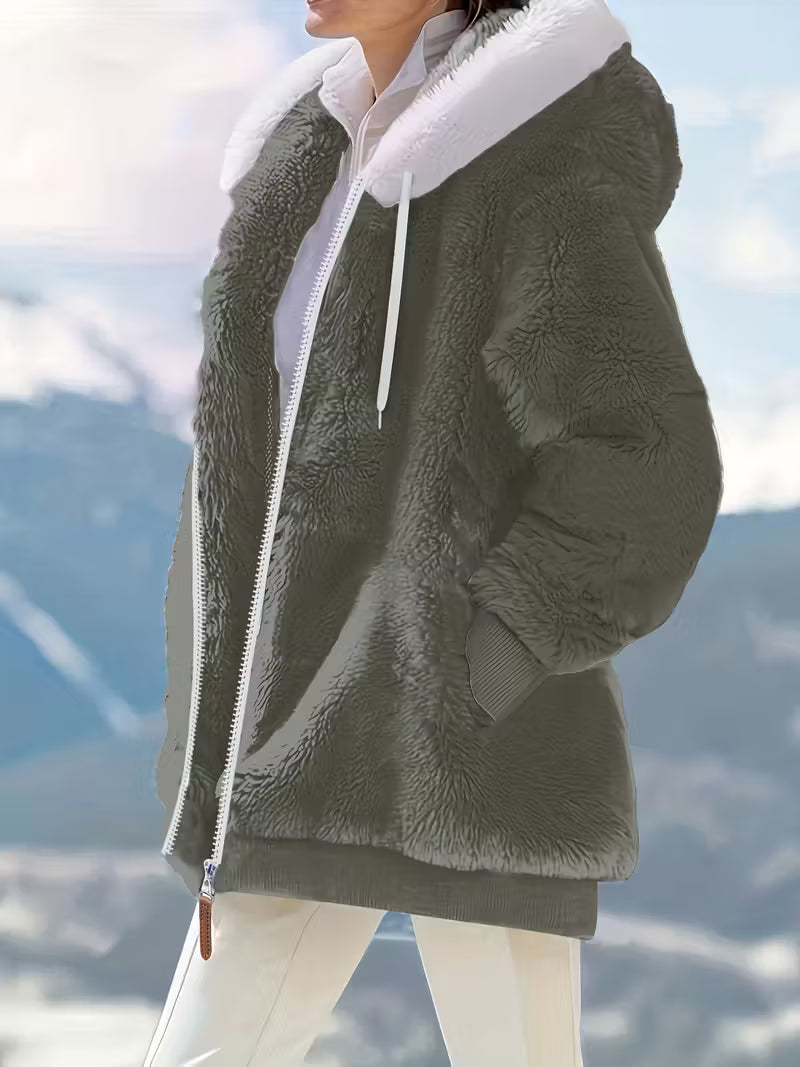 ELLA™ WOMEN'S COZY FLEECE-LINED HOODED JACKET