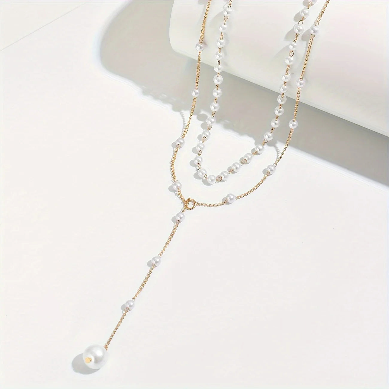 PEARLÉA LUXE™ — 1PC VINTAGE DOUBLE-LAYER TASSEL NECKLACE