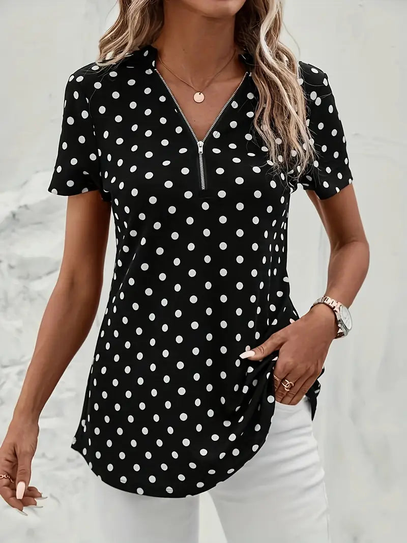 AURORAâ„¢ POLKA DOT BLOUSE