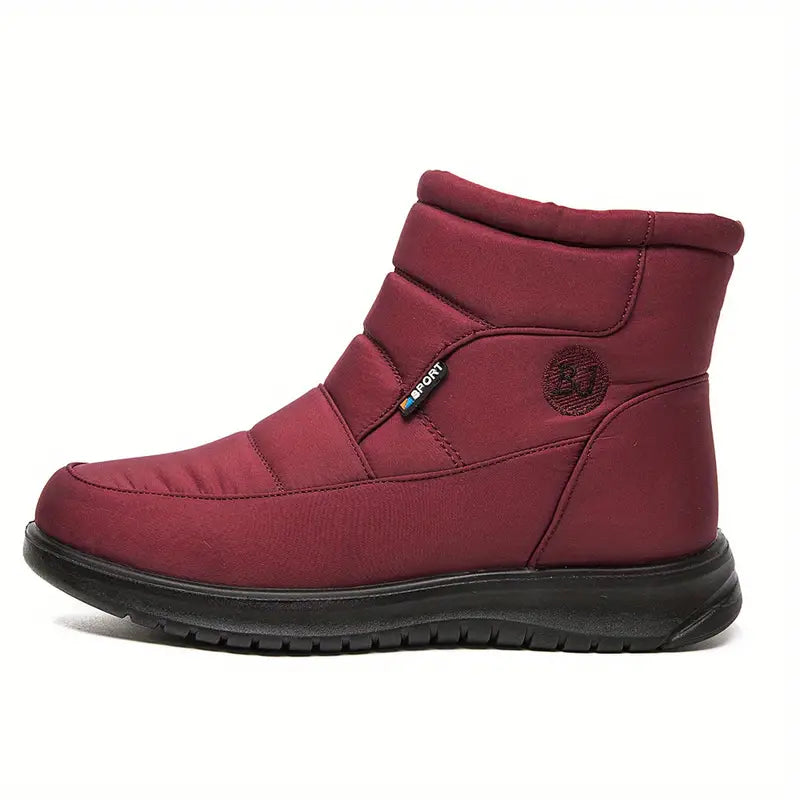 DELTA™ WOMEN'S ROUND TOE WARM SNOW BOOTS WITH SIDE ZIPPER