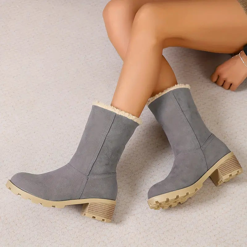 BRIERFIELD™ PLUSH LINED CHUNKY HEEL WINTER BOOTS