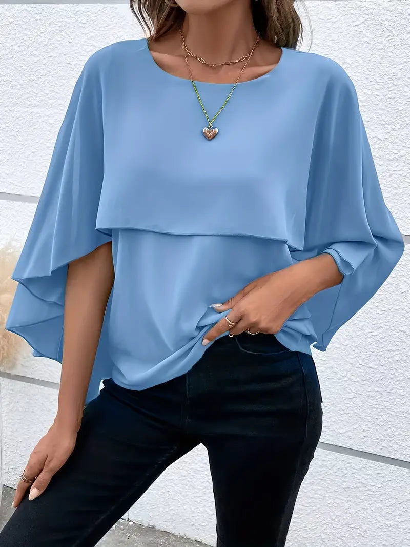 CELINAâ„¢ ASYMMETRICAL BLOUSE