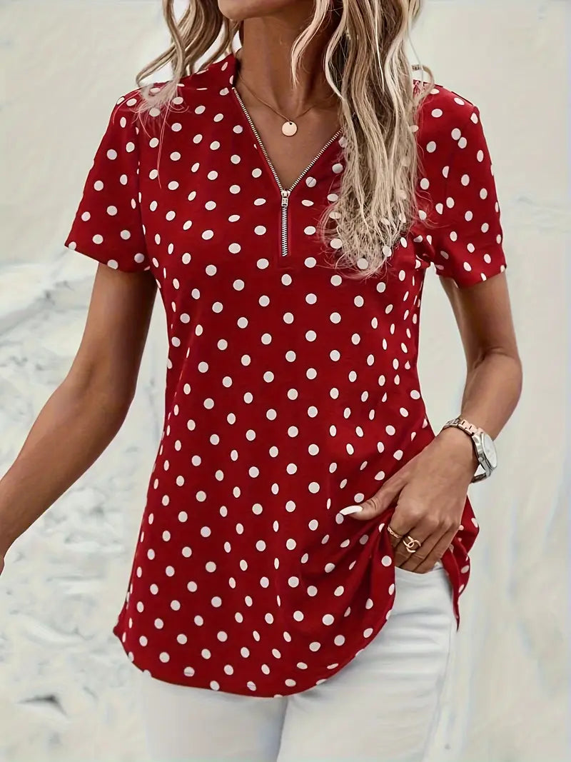 AURORAâ„¢ POLKA DOT BLOUSE
