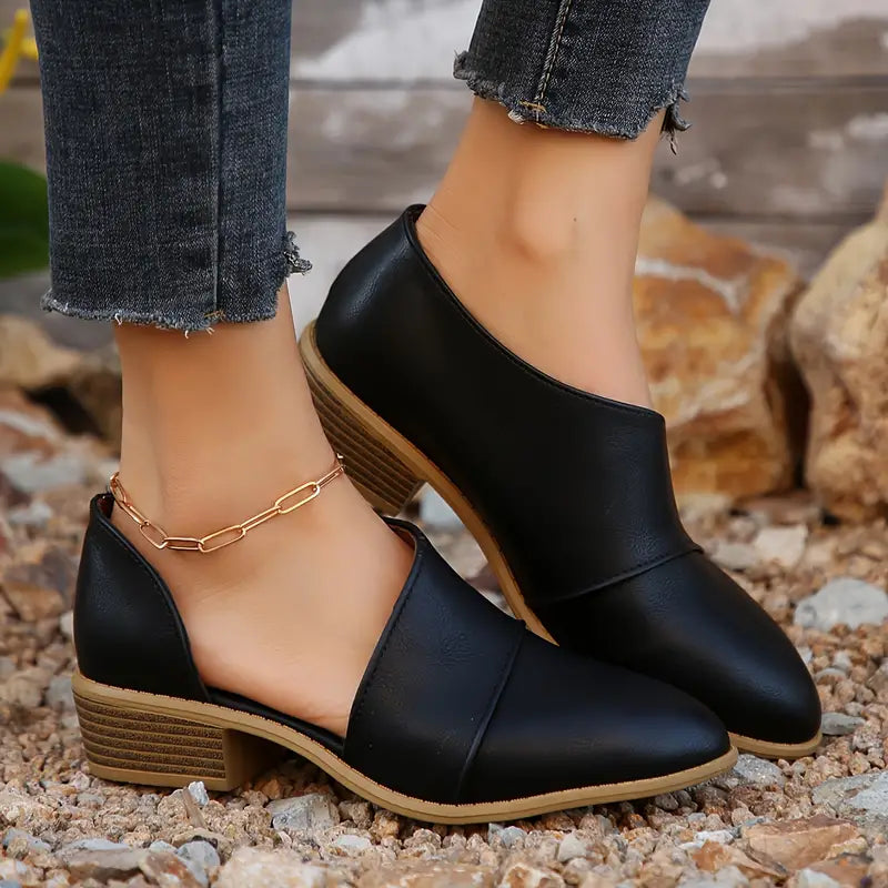 SAVINAβ’ WOMEN'S CHUNKY HEEL SHORT BOOTS