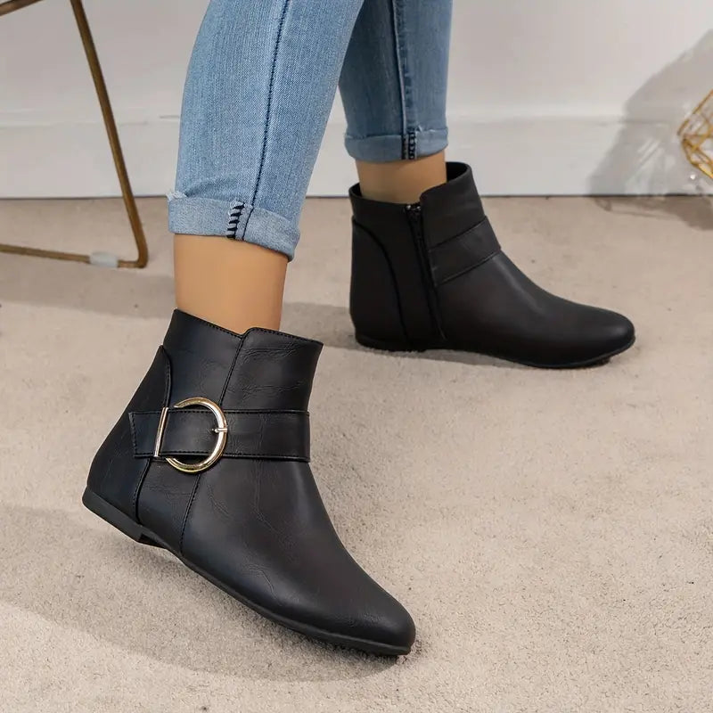 AVA™ CHELSEA ORTHOPEDIC BUCKLE WINTER ANKLE BOOTS