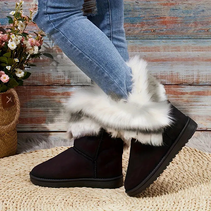 KASLOβ’ FUR SLIP-ON WINTER BOOTS