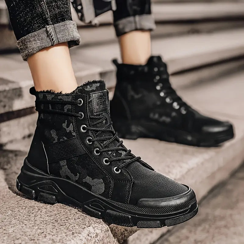 KINCARDINE⢠CAMOUFLAGE FLEECE-LINED WINTER BOOTS