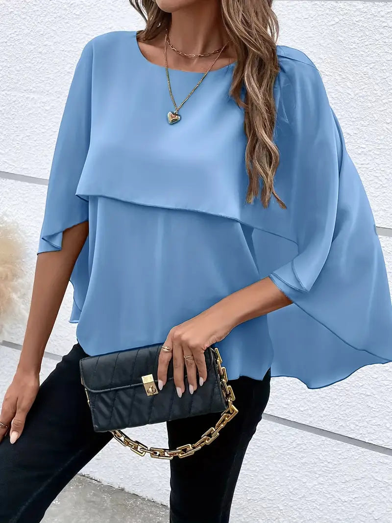 CELINAâ„¢ ASYMMETRICAL BLOUSE
