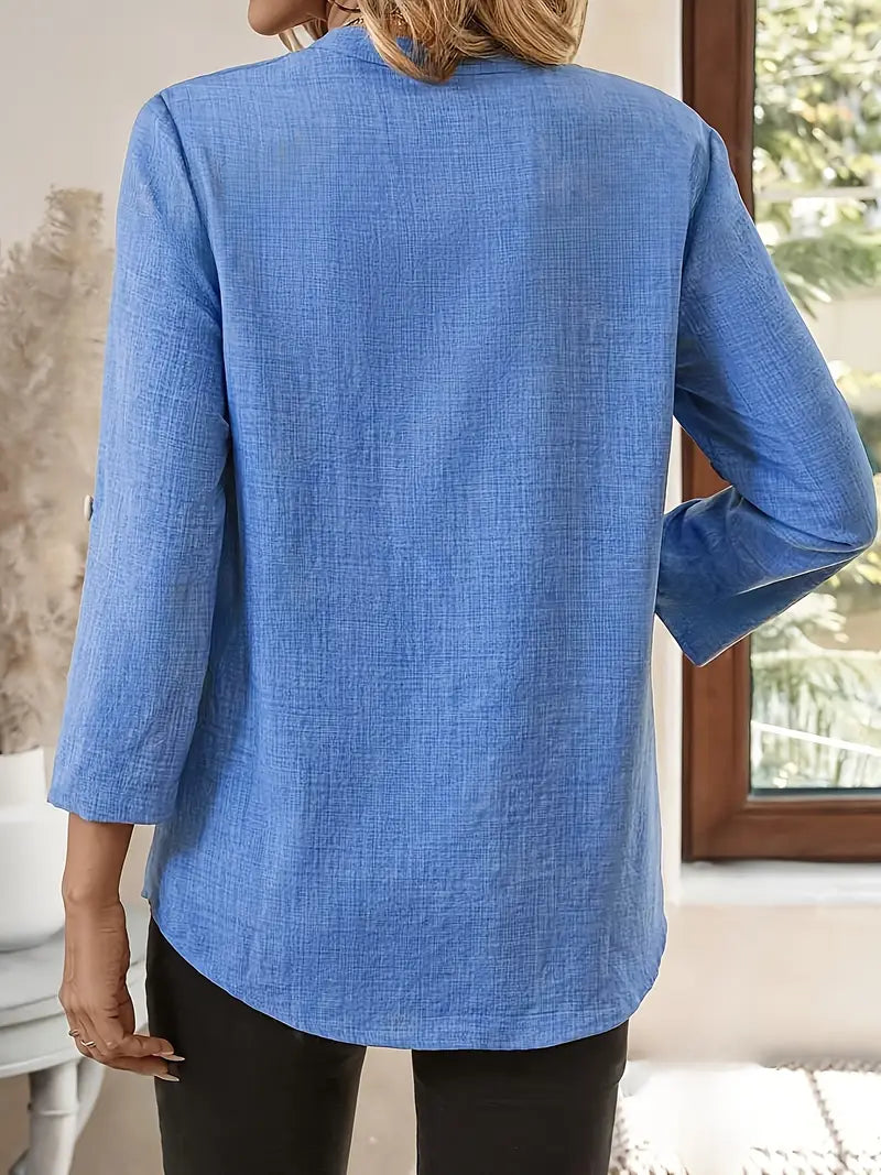 LIVIA™ V-NECK BLOUSE