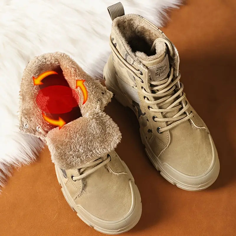 KINCARDINE⢠CAMOUFLAGE FLEECE-LINED WINTER BOOTS