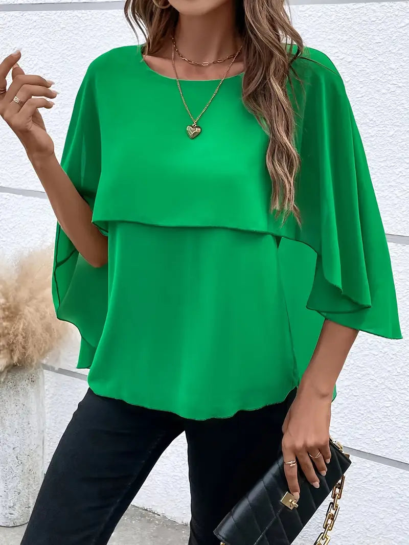 CELINAâ„¢ ASYMMETRICAL BLOUSE