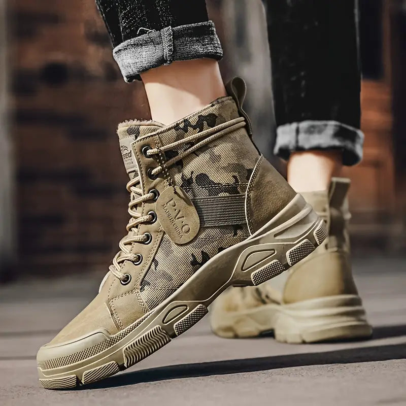 KINCARDINE⢠CAMOUFLAGE FLEECE-LINED WINTER BOOTS