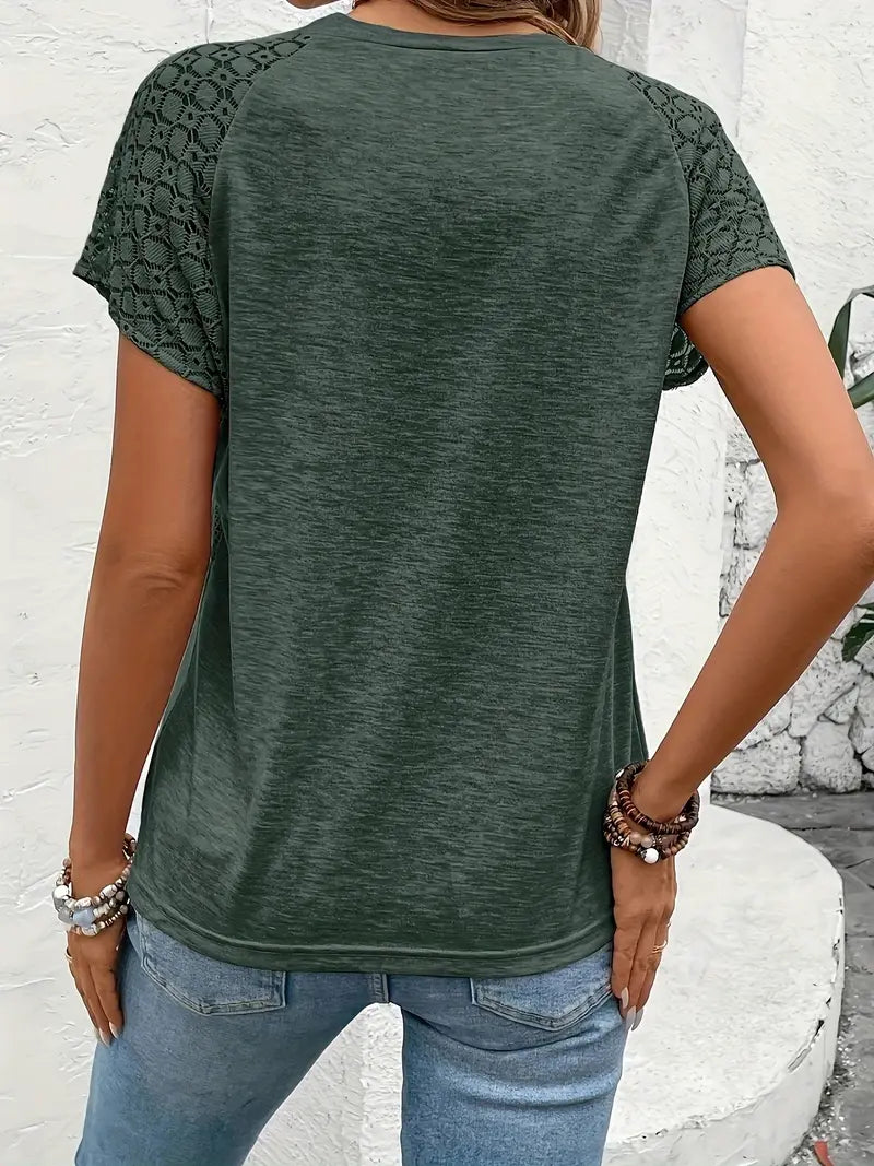 ADRIA™ LACE SLEEVE BLOUSE
