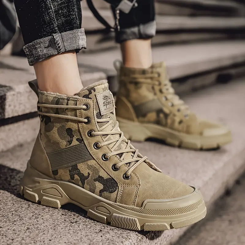 KINCARDINE⢠CAMOUFLAGE FLEECE-LINED WINTER BOOTS