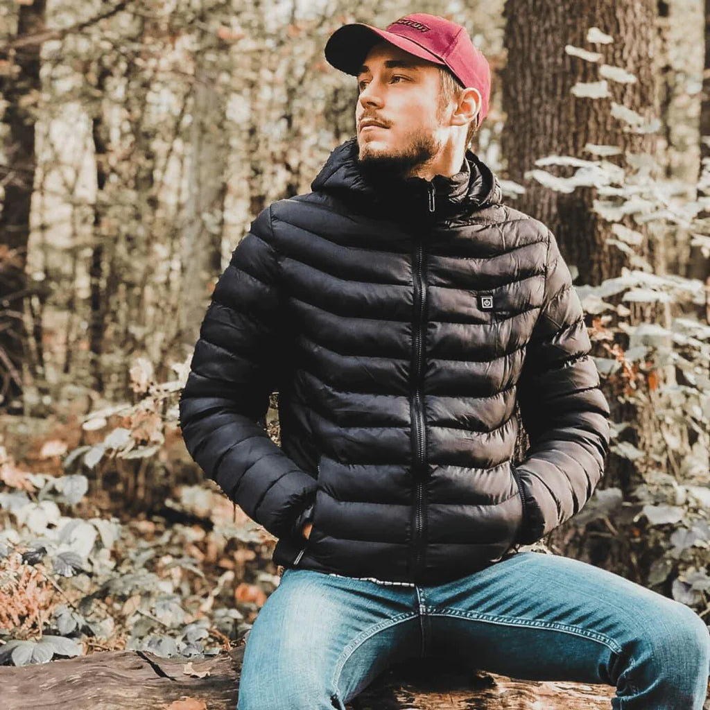 HEATJACKET⢠- ELECTRICALLY HEATED DOWN JACKET WITH HEATING CABLES