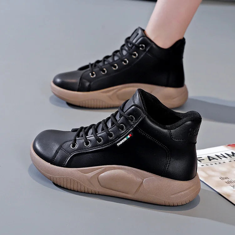 WOMEN'S PREMIUM HIGH TOP THICK SOLE BOOTS - 2025 CANADA BEST SELLER