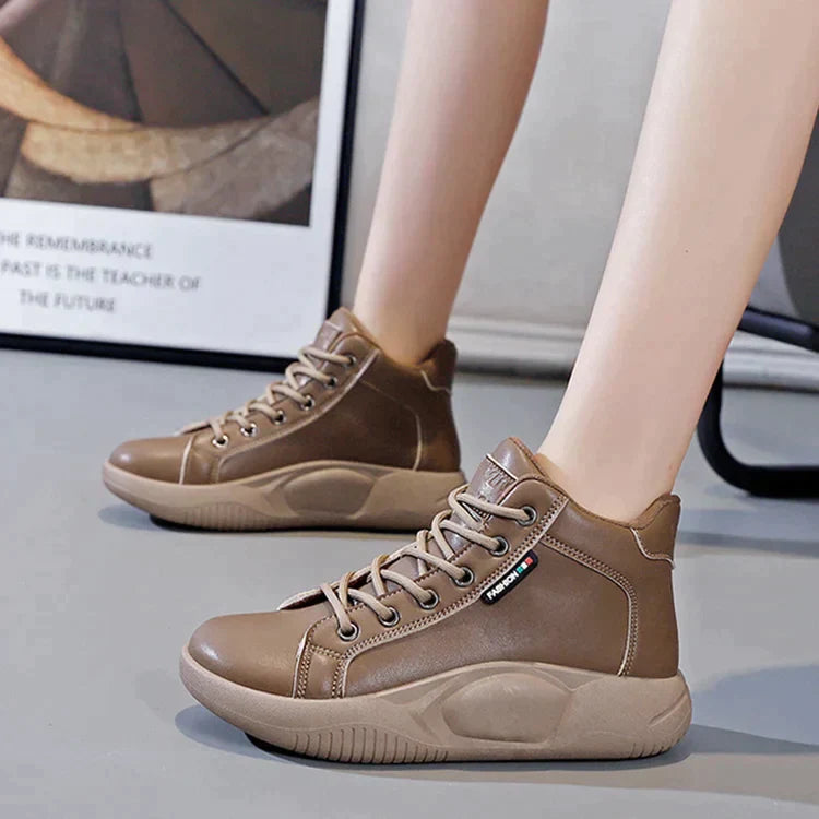 WOMEN'S PREMIUM HIGH TOP THICK SOLE BOOTS - 2025 CANADA BEST SELLER