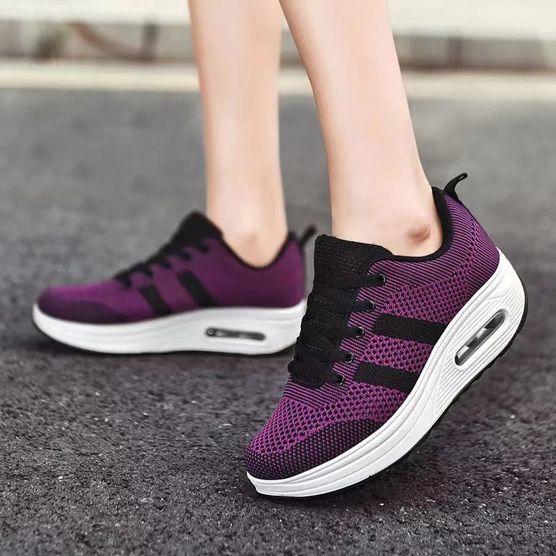 WOMEN'S AIR CUSHION KNIT ORTHOPEDIC SHOES
