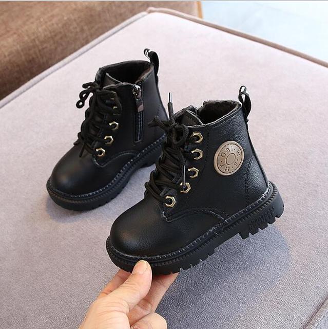 KIDS LEATHER NON-SLIP WARM BOOTS 2025