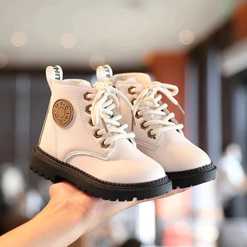 KIDS LEATHER NON-SLIP WARM BOOTS 2025