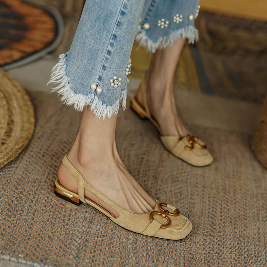 Mallorcaâ„¢ METALLIC BUCKLE ORTHOPEDIC SANDALS