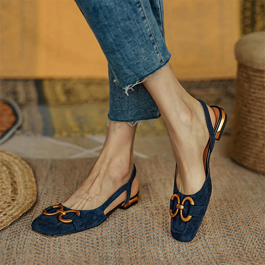 Mallorcaâ„¢ METALLIC BUCKLE ORTHOPEDIC SANDALS