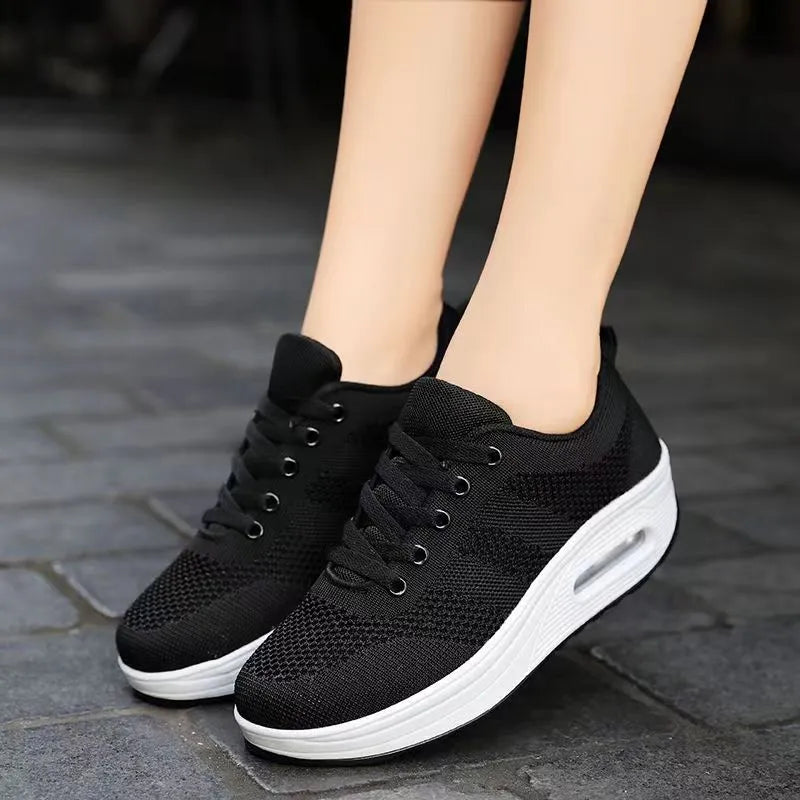 WOMEN'S AIR CUSHION KNIT ORTHOPEDIC SHOES