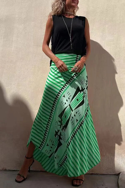 MARISEL™ TRIBAL PRINT MAXI SKIRT