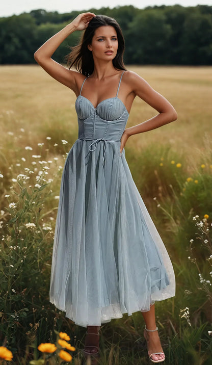 ÉTOILE™ – STRAPLESS CHIFFON PRINCESS EVENING DRESS