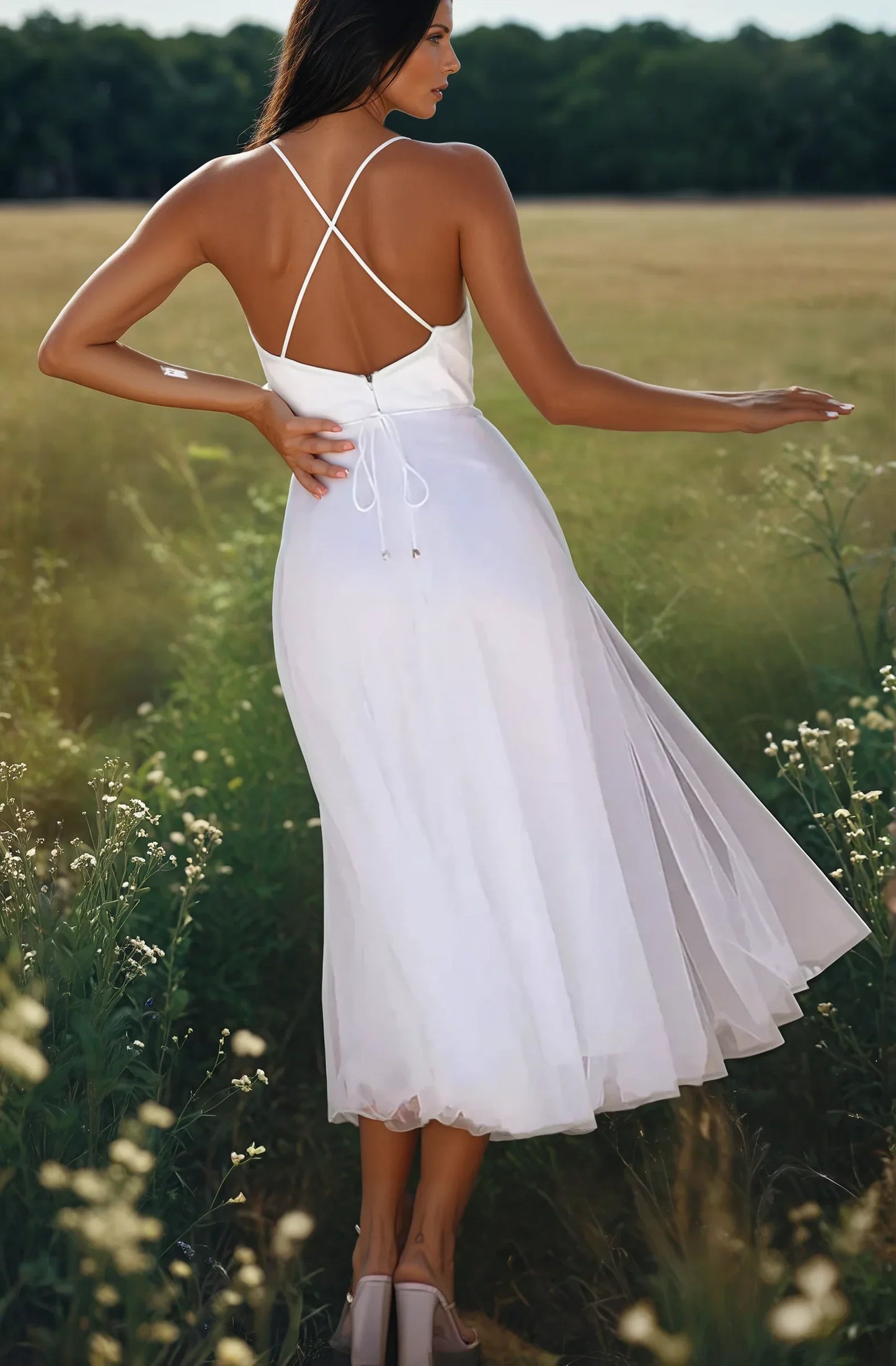 ÉTOILE™ – STRAPLESS CHIFFON PRINCESS EVENING DRESS