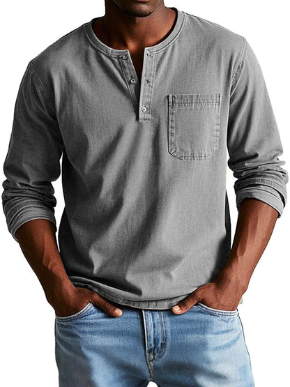THAYER™ | MEN’S LONG-SLEEVE VINTAGE SHIRT