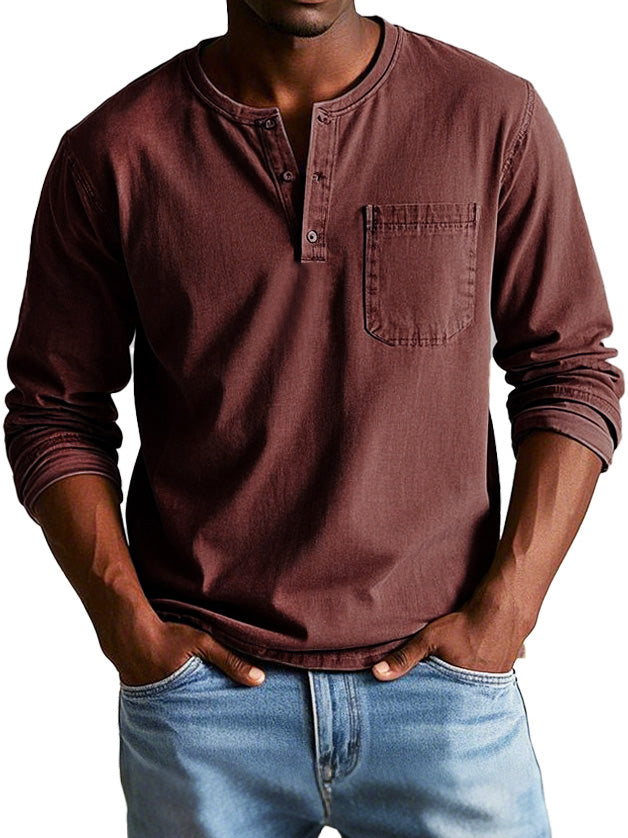 THAYER™ | MEN’S LONG-SLEEVE VINTAGE SHIRT