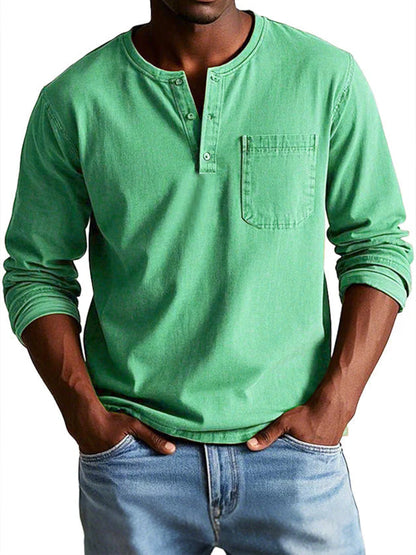 THAYER™ | MEN’S LONG-SLEEVE VINTAGE SHIRT