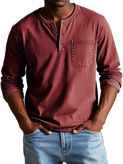 THAYER™ | MEN’S LONG-SLEEVE VINTAGE SHIRT